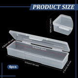 Rectangular Plastic Storage Box with Ventilation Grille for Model Making Handicrafts Sewing Tools Organization Clear Plastic Box