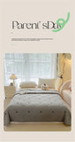 Embroidered Summer Quilt Washed Cotton Girl Home Comfortable Skin Friendly Soft Air-Conditioned Thin Quilted Queen Size Blankets