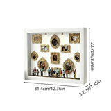 Small Museum Silhouette Box DIY Mini Fugurine Memory Decor Mini Museum Silhouette Frame for Wedding Holiday Home Apartment