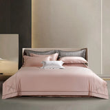 Luxury Butterfly Embroidery 1000TC Egyptian Cotton Bedding Set Duvet Cover, Bed Sheet, Pillowcases, With Elastic Band Bed Sheet