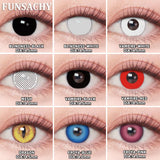 1 Pair Cosplay Makeup Contact Lenses for Eyes Halloween Essential Accessories Anime Cosplay Lens Yearly