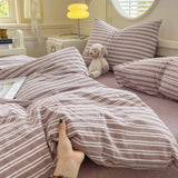 Class A Pure Cotton Printed Checkered Quilt Cover All-cotton Yarn-dyed Washed Single Duvet Cover 160x210 Bedding