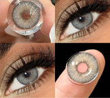 1Pair Colorful Contact Lenses Fashion Beautiful Colorcon Eyes Lenses Cosmetics Gray Lens Brown Contacts Lens Eye Yearly