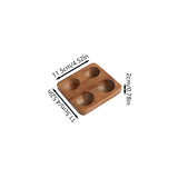 1Pc Multi-Grids Acacia Wood Egg Tray Wooden Baked Egg Storage Tray Scandinavian Pastoral Style Duck Egg Storage Box Storage Rack Suitable for Kitchen and Restaurant Egg Storage Rack Baking Refrigerator Egg Tray Gift Giving
