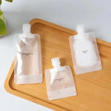 5PCs empty travel squeeze bags, Lotion dispenser bag, refillable shampoo, toiletries, conditioner, liquid cosmetic storage bags