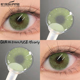 Light Colored Contact Lenses Natural Brown/Gray Lense High Quality Blue Lenses Yearly Beauty Makeup Green Eye Lenses