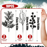 18Pcs Artificial Berry Branch Chritsmas Decoration Chritsmas Tree Ornaments for Home Decor Navidad New Year 2025 Decor Accessory