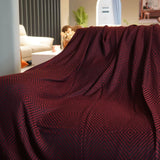 Airline First Class Cabin Blanket Cover Jacquard Airplane Office Nap Bed Throw Blanket Outdoor Portable Plaid Coraline Blankets