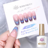 10ml Winter Water Light Cat Magnetic Gel Nail Polish Nail Supplies Vernis Semi Permanent Gel Christmas Xmas Gel