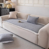 Autumn Winter New Sofa Mat Thick Plush Anti Slip Sofa Cover One Piece Pet-friendly Leather Sofa Universal Couch Cushion