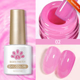10ml Blossoming Gel Nail Polish Clear Watercolor Spreading Effect Functional Gel Easy To Apply Nail Art Design Home