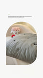Embroidered Summer Quilt Washed Cotton Girl Home Comfortable Skin Friendly Soft Air-Conditioned Thin Quilted Queen Size Blankets
