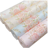 European wallpaper self-adhesive pastoral flower luxury wall stickers self-adhesive bedroom living room home background wall wal