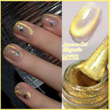 Auroras Cat Magnetic Gel Nail Polish Reflective Sparkling Glitter Semi Permanent Nail Art Soak Off LED UV Gel Varnis