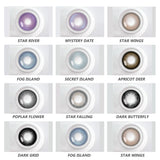 1 Pair(2pcs) Brown Beauty Colored Contact Lenses for Eyes Purple Halloween Lens Big Eye Lens Natural Look Gray Blue Lens