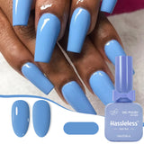 Single-use gel nail polish, 15ml each, requires LED lighting, solid color, a must-have for manicures | Vibrant nail colors | Nai