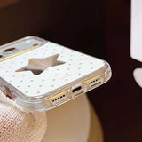 Mirror stars imd back cover for iphone 16 17 pro max 13 14 15 promax cartoon lovely phone case conque