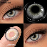 1pair Brown Color Contact Lenses Gray Fashion Lenses Brown Colored Lens Gray Beauty Pupils purple Softlenses eye makeup