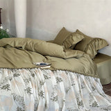 French Romance Large Lace Ruffles Princess Bedding Set 600TC Egyptian Cotton Duvet Cover Flat/Fitted Bed Sheet Pillowcases 4Pcs