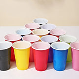 50Pieces Colorful Plastic Party Cups for Drinks, Soda Punch Barbecue Cola or Water Disposable Cup of Birthday Wedding Party