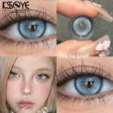 2Pcs New Product Best Selling Contacts Colored Lenses  Blue Green Series Soft Lens