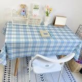 Plaid Tablecloth  Table Cloth Desk Mat Dust-proof Dining Table Cloth Furniture Protector Picnic Mat Tapete Dressing Table Mat