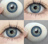 1 Pair Gray Eyes METATRON Series Green Contacts Multicolored Makeup Pupils Soft Lenses Case Eyes Fashion Party Yearly