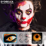 1 Pair Cosplay Contact Lenses Multicolored Contact Lenses Anime Lenses Halloween Makeup Eye Yellow Lenses Color Leneses