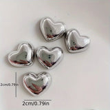 12-Pack Heart-Shaped Metal Magnets for Refrigerator & Message Boards - Strong, Decorative, and Perfect for Kitchen or Home Decor