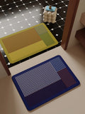 Ins Style Striped Diatom Mud Bath Mat Super Absorbent Quick Dry Bathroom Rug Non-Slip Entrance Doormat for Modern Home Decor