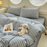 100% Cotton Comforter Cover Stripe Style Duvets Cover Skin-friendly Quilts Cover Home Bedding housse de couette (No Pillowcase)
