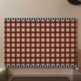 Retro Grid Pattern Wire Loop Mat Wear-Resistant Entryway Rug Waterproof Kitchen Carpet Non-Slip Scraper Mat for Home Decor