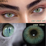 New Fashion Color Contact Lenses for Eyes Green Colorful Makeup High level of comfort Yearly 2pcs/pair