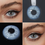 Yearly Disposable Eye-Enlarge Colored Contact Lenses 1Pair Fashion Cosmetic Color Contacts Beauty Daily Makeup Lens