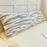 New 1PCS Rabbit plush pillowcase milk plush long pillowcase extended strip flannel pillowcase does not contain pillow core