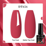 7ml Rubber Base Nail Gel Polish Nude Milky White DIY Nail Art Soak Off Gel Polish Semi Permanent Painting UV Vernis