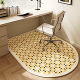 Non Slip Office Chair Mat for Hardwood Floor Bohemian Beige Desk Chair Mat Arch Rolling Chairs Mats for Office Home Decor