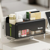 Foldable Desk Organizer No Drill Wall Mount Hanging Storage Box Space Saving Rack for Home Living Room Bedside Office Stationery