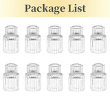Ikeehome  10/20PCS Transparent Cone Candlestick Bulk Used for Table Centers, Christmas, Halloween, Wedding Parties