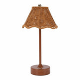 Touch Sensor LED Rattan Desk Lamp Wireless Design Adjustable Brightness Rechargeable Desk Lamp Eye Care Energy Saving