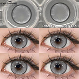 1pair Blue Contact Lenses For Eyes Korean Cute Lens Eye Makeup Pupil Brown Softlenses Women‘s color contact lenses