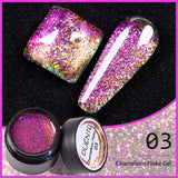 7.5ML Green Crystal Cat Magnetic Gel Nail Polish Shiny Green Glitter Cat Eye Gel For Manicure Soak Off UV Nail Art Varnish
