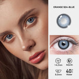 2pcs/pair Beauty Purple Contact Lenses for Eyes Myopia Colored Contact Lenses Natural Blue Lens Fashion Cosplay Pupils