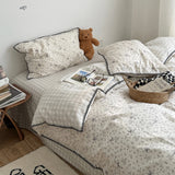 Pure Cotton Double Layered Lace Four Piece Bedding Set Cute South France Secret Garden Cartoon Design Bed eet Cover Duvet C...
