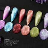 15ML Pink Crystal Cat Eye Magnetic Gel Nail Polish,  New Spring/Summer Nail Art, Pink Nail Polish