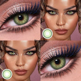 Colored Pupils 1Pair Contact Lenses for Eyes Brown Eye Lenses Green Contact Lenses Fashion Gray Makeup Lenses 1Year