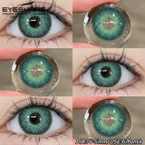 1pair Color Contact Lens for Eyes Fashion Popular Blue Green Contact Lens Brown Eye Lenses Yearly Gray Eyes Makeup Contact
