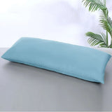 Long Style 100% Bamboo Fiber Pillowcase With Zipper 45x150cm Cooling Anti-bacterial Solid Color Double Bed Pillow Cover 45x180cm