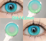 1 Pair Hot Sellers Myopia Lenses Colored Contact Lenses with Degree Korean Lenses Soft Green Lenses High Quality Lenses