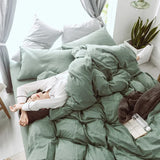1pcs Duvet Cover Nordic sling 100 Cotton Stripes 150x200 King Size housse de couette Skin friendly Quilt Cover Bed Linen